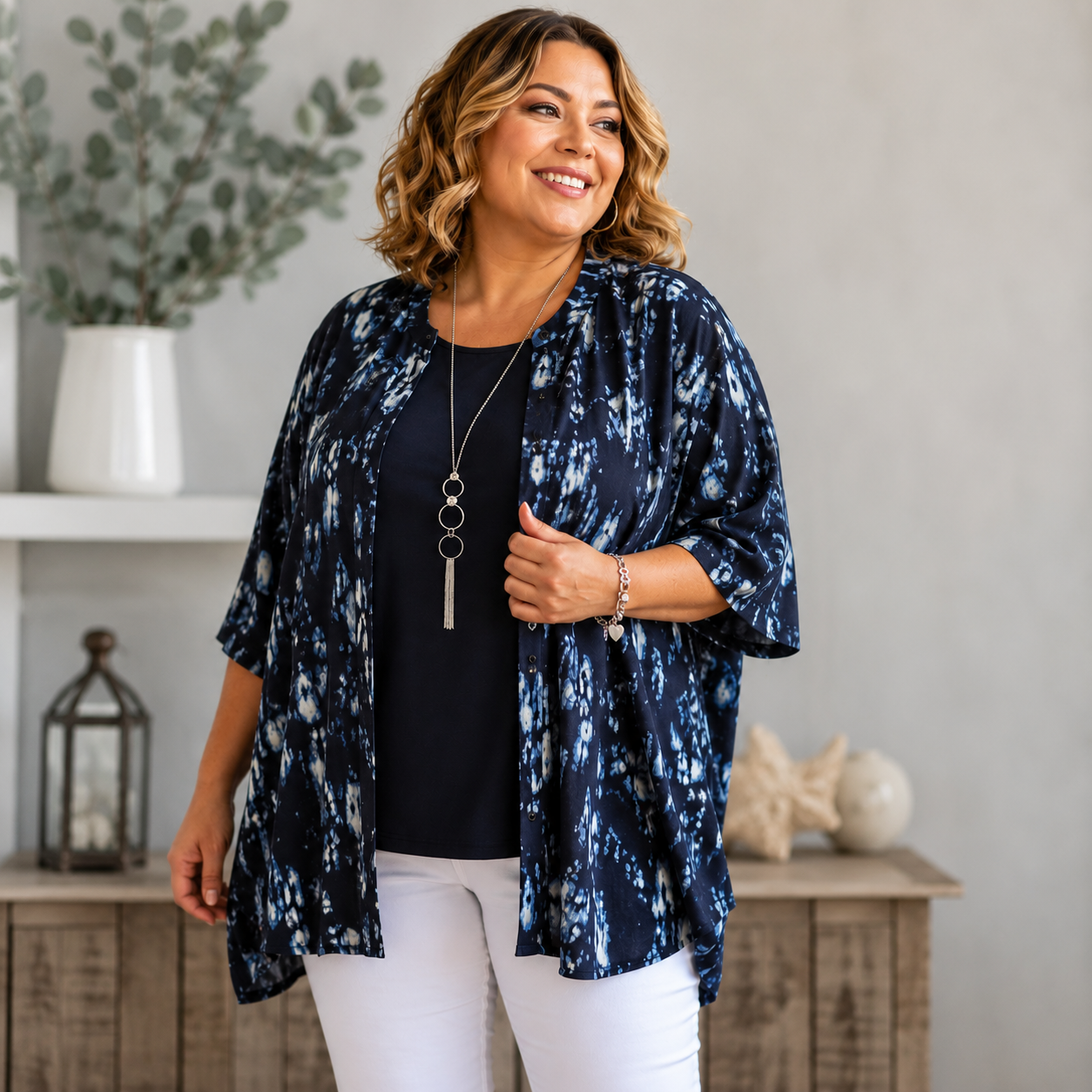 Showstopper Set | Painted By Moonlight | Sejour 1X Button Down + Nina Leonard 1X Top