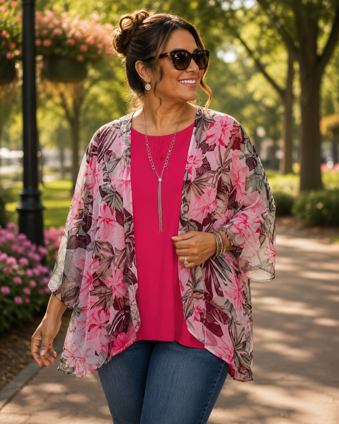 Showstopper Set | Aloha, Beautiful | OS Floral Kimono + Talbots 1X Top