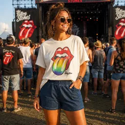 Showstopper Set | Rolling Into Summer | NWOT Time and Tru XXL Graphic Tee + Slim-Sation Size 18 Pull-On Shorts